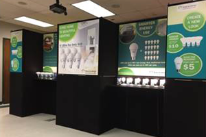 LED light bulb learning displays